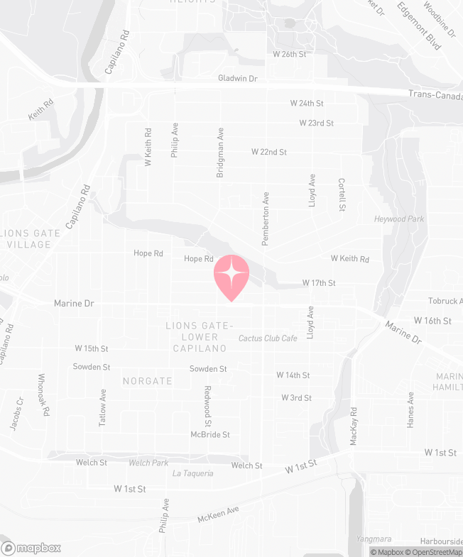 Map of Tutu School North Vancouver